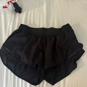 Black Lululemon hotty hot shorts black